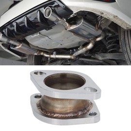 Exhaust Extension Flange, 2.5 Inch to 3 Inch Exhaust Extension Flange Adapter Mild Steel CNC Machining for Most Cars