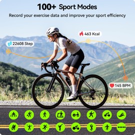 anyloop Fitness Tracker for Men Women Activity Tracker with Heart Rate Monitor, Sleep Monitor, Pedometer, Fitness Watch IP68 Waterproof Fitness Watch for iOS Android (Grey, Fits 5.5-7.87 Inch Wrist)