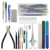 BXQINLENX Professional 46 PCS Plastic Model Tools Kit Modeler Basic
