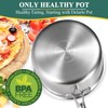 DELARLO Sauce Pan Sets, Compatible with All Cooktops 600℉, Full