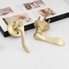 Gobrico 2Pack Wave-Style Closet and Hall Door Locksets Passage Levers