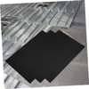 Ipetboom 3pcs Anodized Aluminum Plaques Black Metal Plate Blanks for