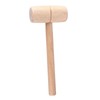 Wooden Mallet Beech Wood Hammer Head Tool Solid Round Head