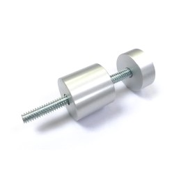 FixtureDisplays 4PK Aluminum Standoff Metal Standoffs 1/4"x20 Hardware for Glass