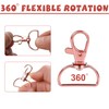 Pack of 50 Key Chain Twist Clasps Lanyard Carabiner Clasp
