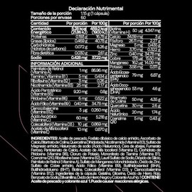 Multivitamínico para Mujer | CoQ10, Biotina, Ácido Hialurónico | Vitaminas y Minerales | Certificado FST | Belleza y Bienestar Integral | 60 Cápsulas 