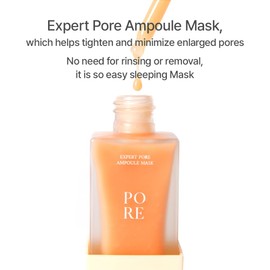 Expert Pore Ampoule Mask (1.01oz) - Easy Sleeping pack for pore and moisturizing care - Premium Retinol and high-concentration AHA+BHA+PHA -Paraben free, Free from artificial colorants