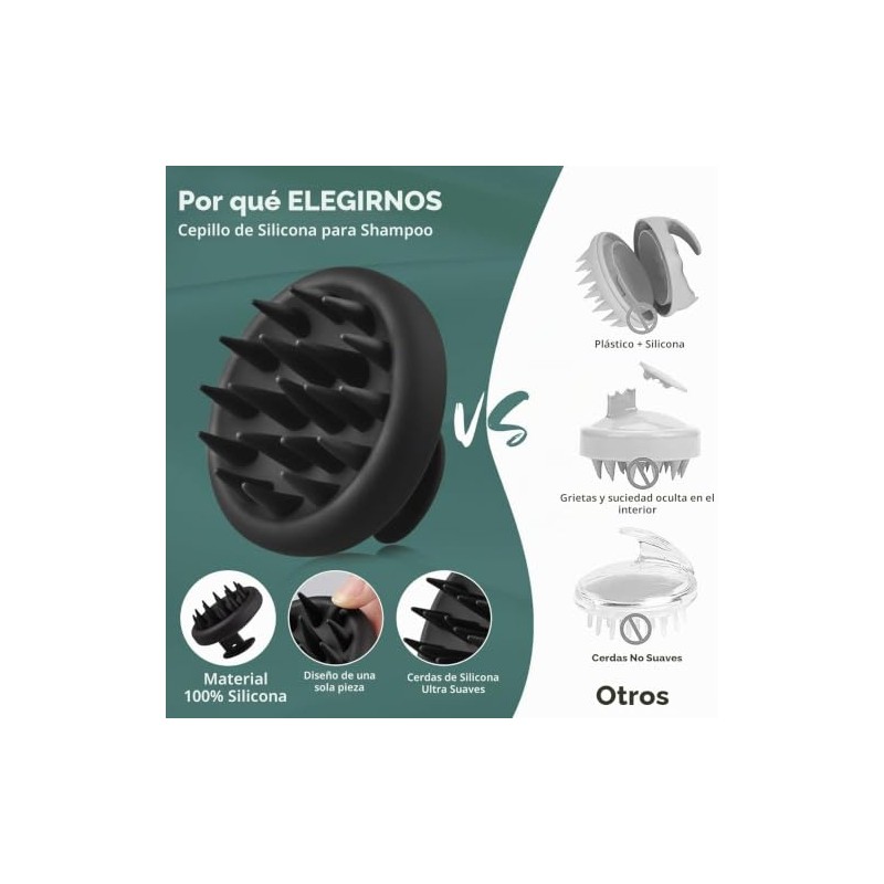 4 pcs Cepillo de Baño de Silicona, Cepillo Corporal de