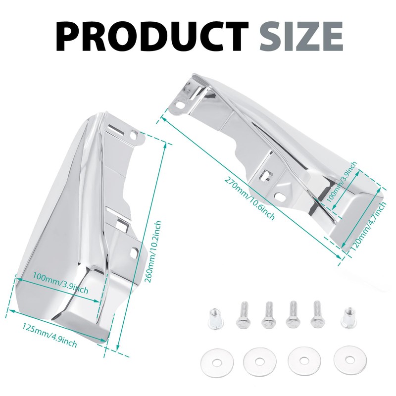 Kiawnia Mid Frame Air Deflector, Heat Shield Deflectors Compatible with