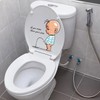 Toilet Sticker Clean Your Funny Toilet Stickers Waterproof Removable Toilet