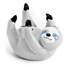 Mousehouse Gifts - Grey Sloth Piggy Bank, Sloth Money Box for Children's Savings