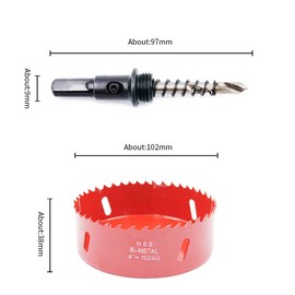102mm Hole Saw LAIWEI Hole Cutter,For Drilling Wood, Aluminum Profiles,PVC and Other Materials(4 inch)