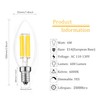 Lamsky E14 Dimmable LED Bulb,110V 600Lumens 60W Equivalent Daylight 5000K,E14