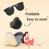 Wnddle Sunglasses Clip, Sunglasses Attachment, Sunglasses for Clip-on Polarised, Foldable