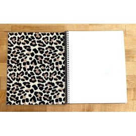 Handmade Sketch Book Journal - Wild Leopard Print
