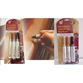 3 Pack Furniture Marker Magic Scratch Cover Touch up Pens Repair Wood Furniture