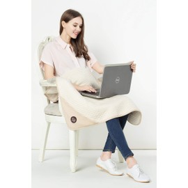 Radia Smart® 5G Blocking, EMF Protection Baby Blanket, Pregnancy Belly Shielding, Organic Cotton, Cream, 35”x30