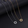 Dainty Gold Star of David Pendant Necklace Jewish Jewelry for