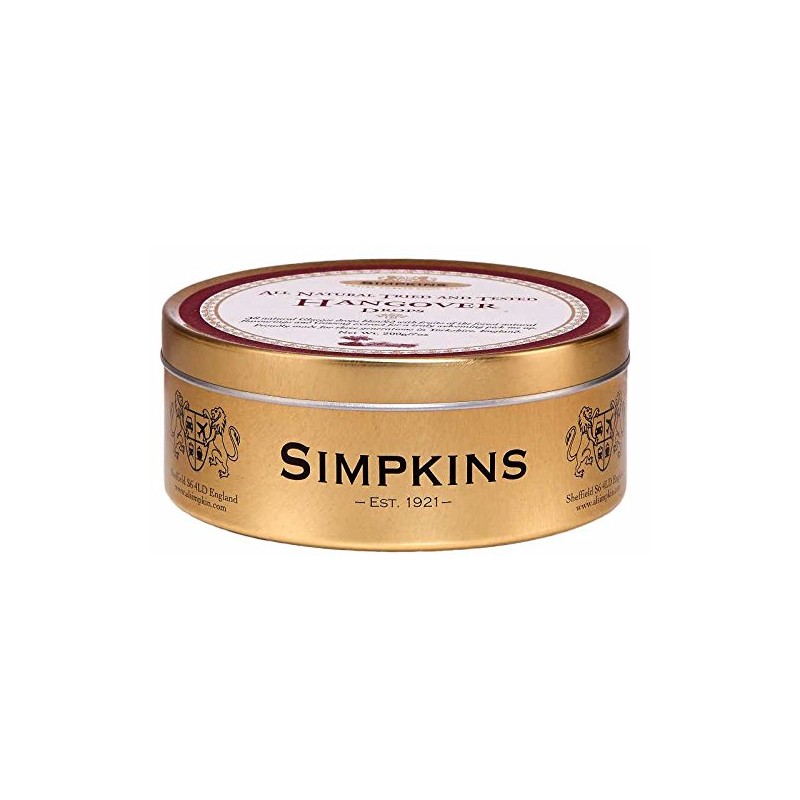 Simpkins Travel Sweets, Hangover Drops, One 200g Tin