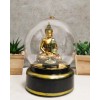 Eastern Enlightenment Buddha Meditating Air Powered LED Light Golden Water