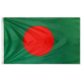 DANF Bangladesh Flag 3ftx5ft Bangladeshi National Flags Polyester with Brass Grommets 3x5 Foot Flag
