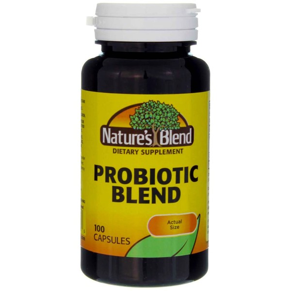 Nature's Blend Probiotic Blend, 100 Capsules (Pack of 4)