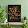 MjhRcll Books Paint by Numbers for Adults,Bookshelf Plant Paint by