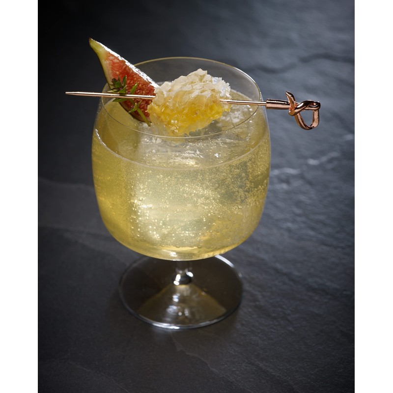 Barfly Cocktail Picks Copper Bamboo Knot Top (12 Count)