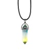 VIE Double Point Pencil Pendant, Black String, Glass (Colour E)