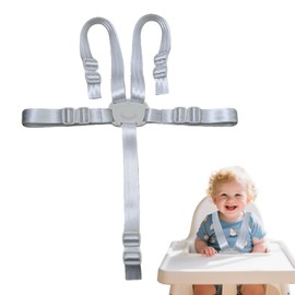 Hochstuhl-Sicherheitsgurte – Verstellbarer hochstuhl gurt mit 5-Punkt-System, Ersatz-Gurt für Hochstuhl & Kinderwagen, Universell Einsetzbare Sicherheitsgurte für Baby, Kinder & Kleinkinder
