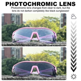 X-TIGER Photochromatic Photochromic Cycling Glasses Men Women UV400 Protection Sports Glasses Transprante Sunglasses MTB Outdoor Sports