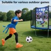 BTFO Trampoline Soccer Game Set with Light Strip, Football Moving