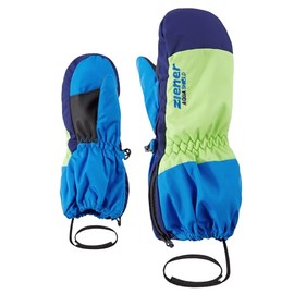 Ziener Baby LEVI AS MINIS Ski Gloves, Winter Sports, Waterproof, Breathable, blue, 122