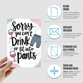 New Baby Card - Funny Baby Shower Cards for Boy or Girl or Gender Neutral - Congratulations Baby Card for Parents to be - New Mom Card - Pregnancy Congrats Card - Expecting Baby Card