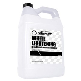 Nanoskin WHITE LIGHTENING Premium Dressing 1 Gallon – Universal Thick Wipe-On Dressing for Car Detailing | Works on Tire, Vinyl, Rubber, Plastic & Trim | Safe for Cars, Trucks, Motorcycles, RVs & More