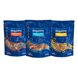 Kit De 3 Premios Deshidratados Para Perros De Razas Grandes