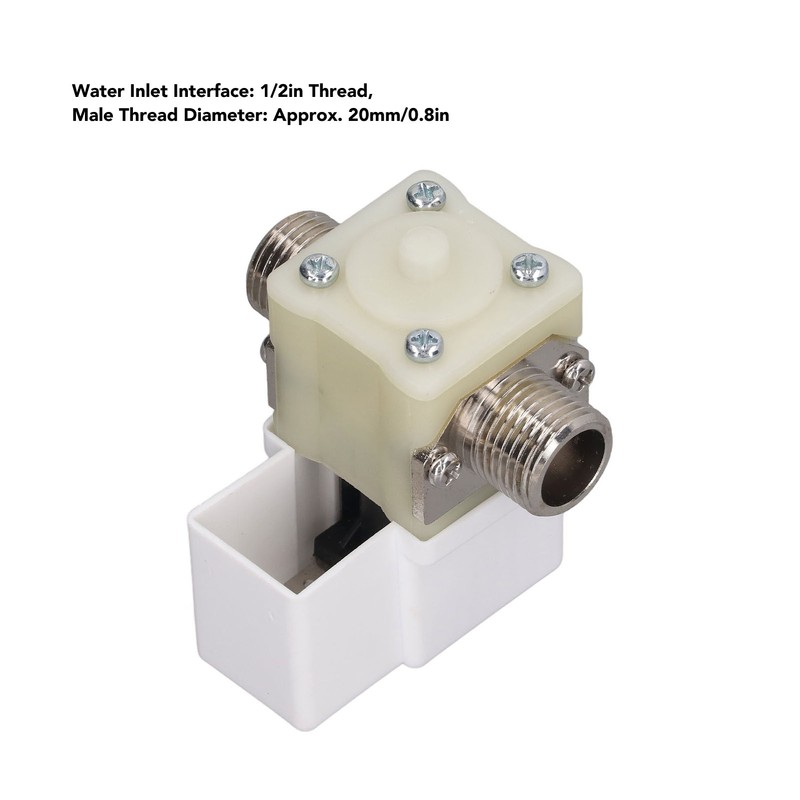 Water Electric Solenoid Valve 1/2in Thread Strong Sealing Water Heater