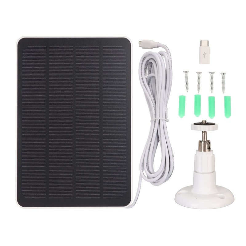 4 W Solar Panel for Security Cameras, DC 5 V