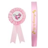 Pink Mommy to Be Sash and Dad to Be Pin