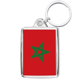 Pixly® Morocco Flag Keyring Key Fob Country Keychain Keepsake Moroccan Souvenir Gift
