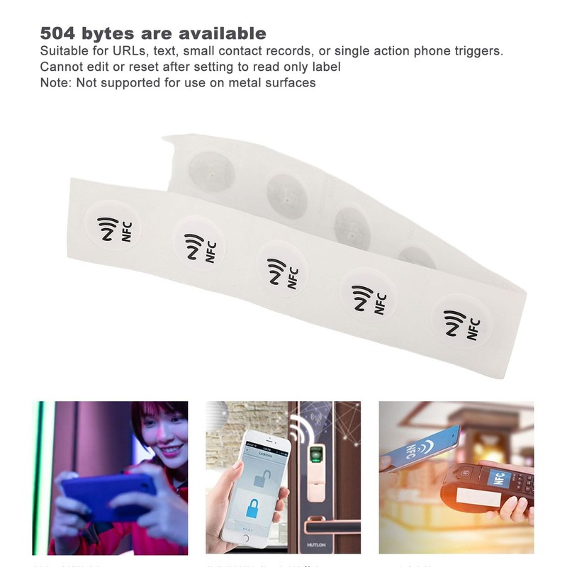 NFC Programmable 504 Bytes 30 Pack PVC Glossy Appearance NFC