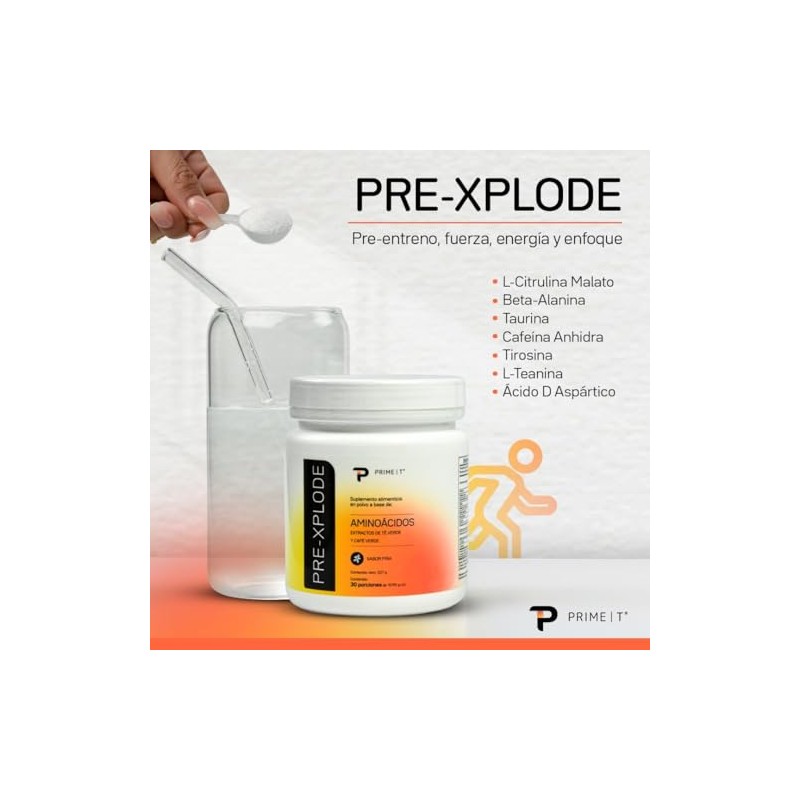 Primetech Nutrition Pre Entreno PRE-XPLODE, Sabor Manzana