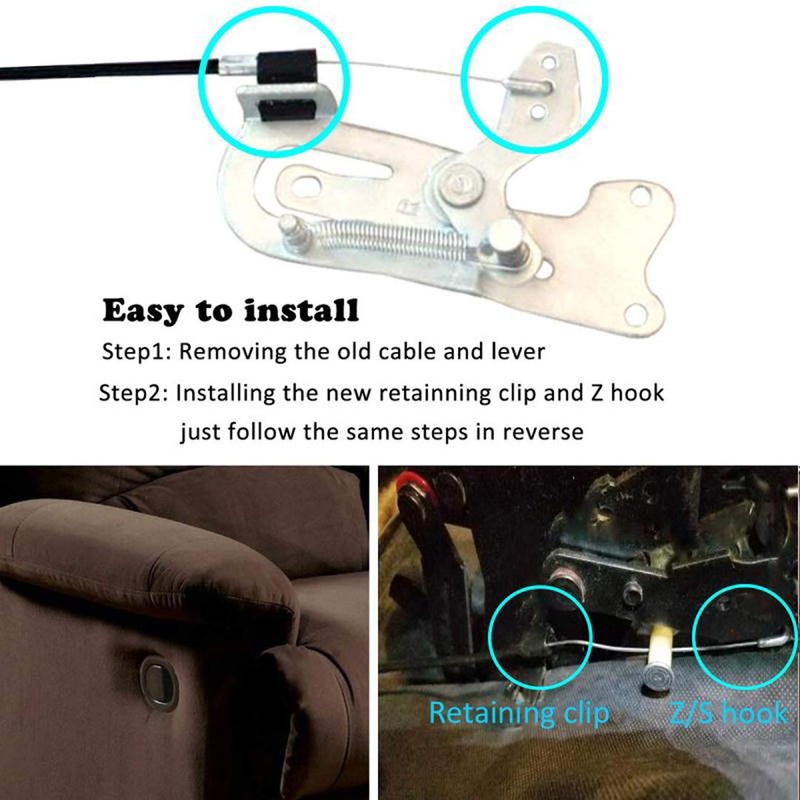 Universal Plastic Sofa Chair Recliner Release Pull Handle Replacement Parts