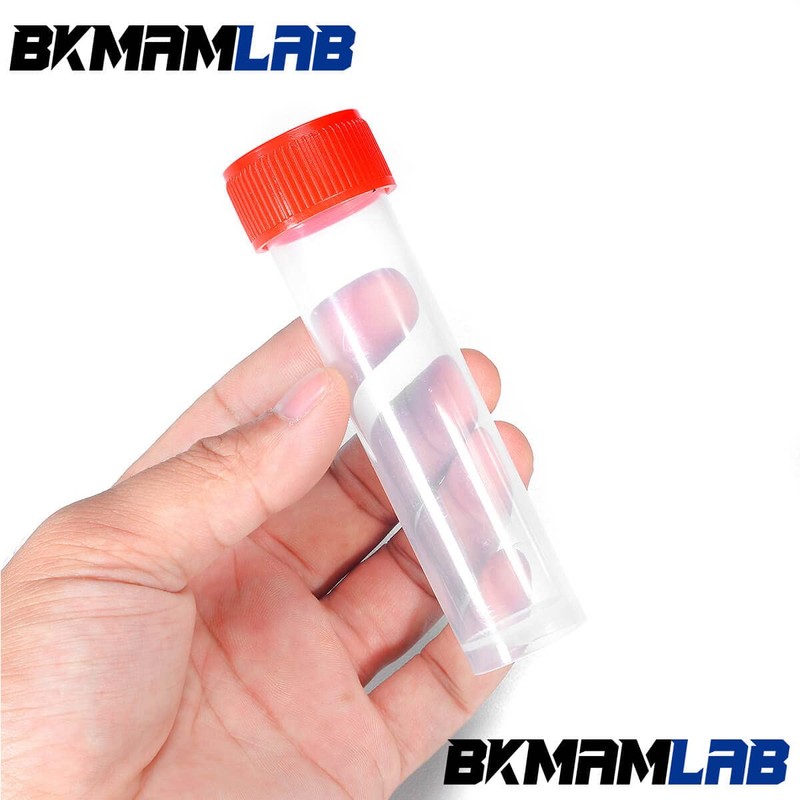 30ml Plastic Small Vials with Screw Caps Sample Tubes,PP Material,
