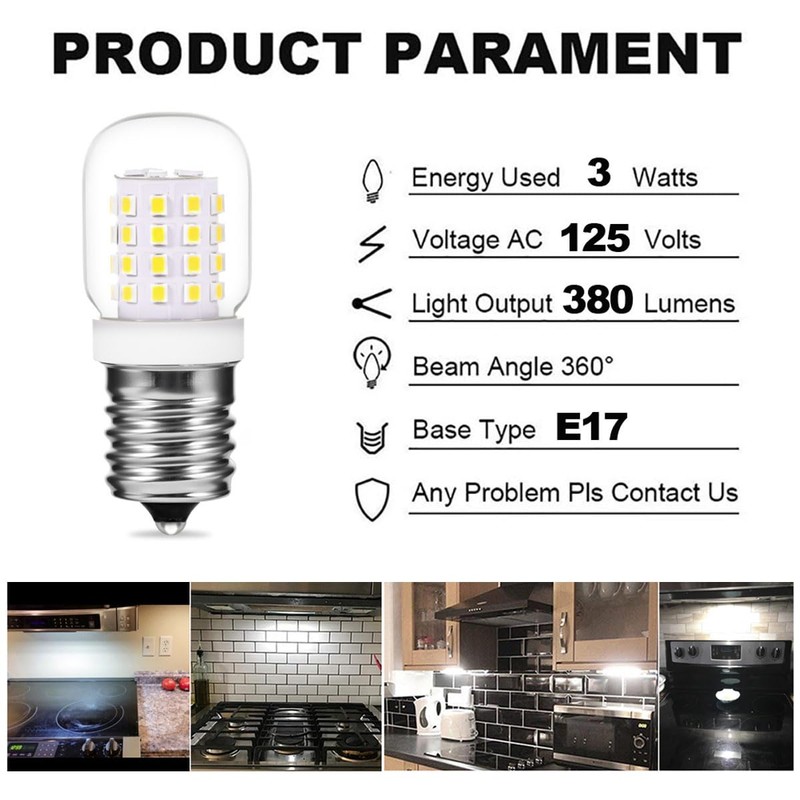 XRZT 125v 40w Microwave Light Bulbs Under Hood 8206232a -