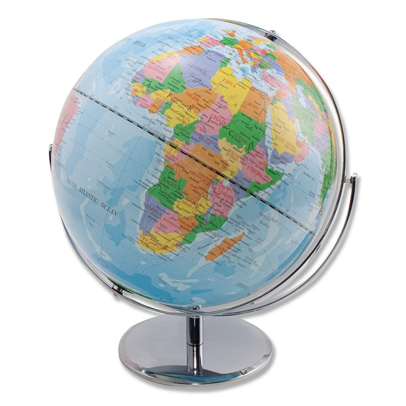 Advantus 12 Inch Desktop World Globe with Blue Oceans (30502),13