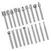 20Pcs Rotary File Burr Grinding Bit High Speed Steel Tool