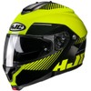 HJC C91 Prod Natural Motorcycle Helmet, DOT Approved (MC3H, Large)
