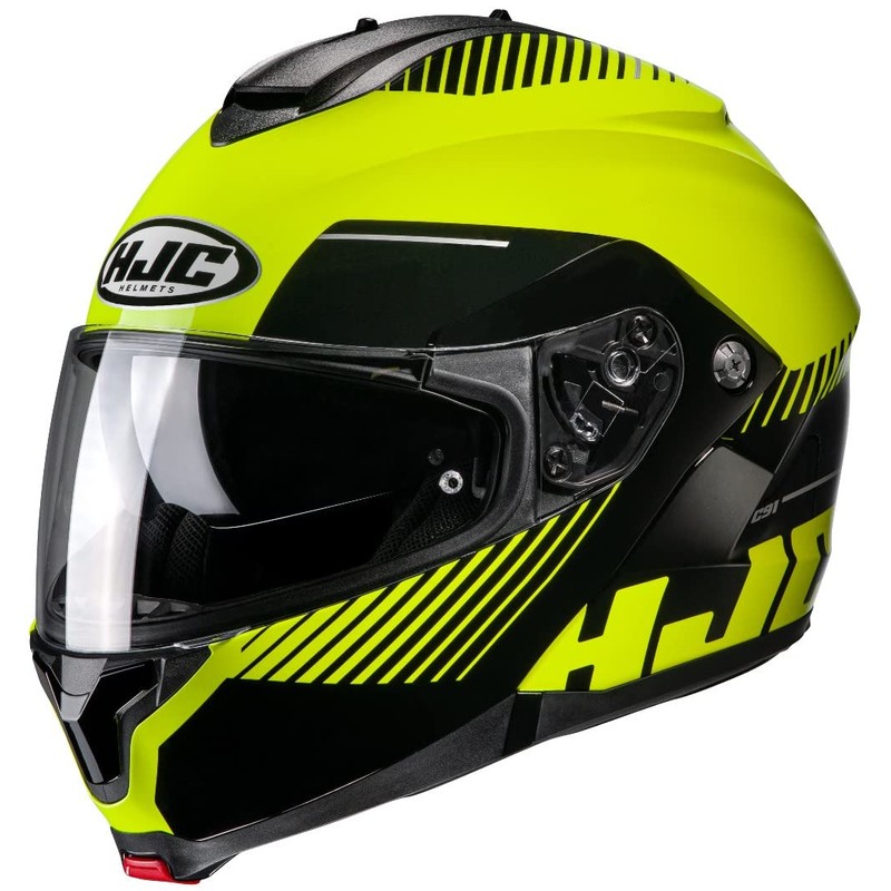 HJC C91 Prod Natural Motorcycle Helmet, DOT Approved (MC3H, Large)