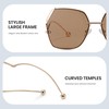 Cyxus 1124 Women's Sunglasses, Large, Polygon Frame, UV Protection, UV